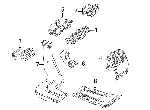 2015 Mercedes-Benz CLS400 Ducts Diagram 2