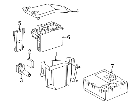 2011 Mercedes-Benz SLK350 Electrical Components Diagram 1