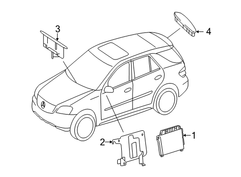 2011 Mercedes-Benz GL450 Parking Aid Diagram 1