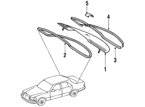 Weatherstrip Diagram for 126-678-04-20