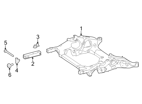 2023 Mercedes-Benz SL55 AMG Suspension Mounting  Diagram