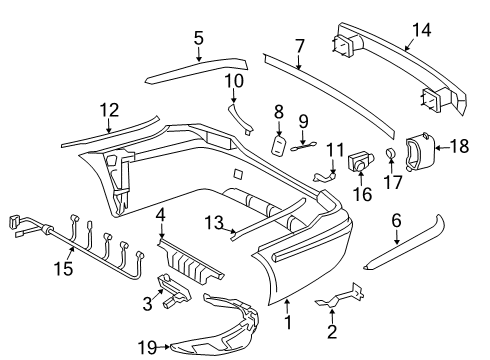 2009 Mercedes-Benz E63 AMG Parking Aid Diagram 3