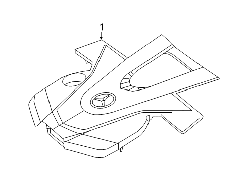 2018 Mercedes-Benz GLC43 AMG Engine Appearance Cover Diagram 2