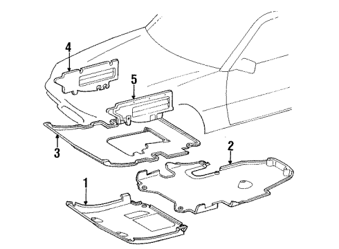 1995 Mercedes-Benz E320 Covers & Shields Diagram