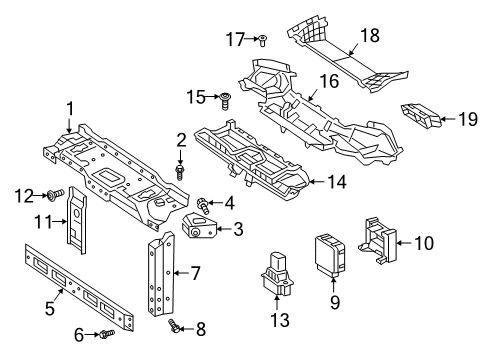 2020 Mercedes-Benz G550 Radiator Support