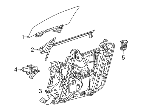 2021 Mercedes-Benz AMG GT 43 Rear Door Diagram 1