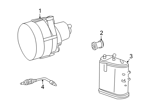 2003 Mercedes-Benz CL600 Emission Components Diagram