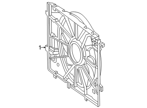 2021 Mercedes-Benz GLE580 Cooling System, Radiator, Water Pump, Cooling Fan Diagram 2