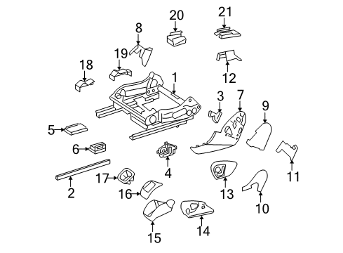 2009 Mercedes-Benz ML550 Power Seats Diagram