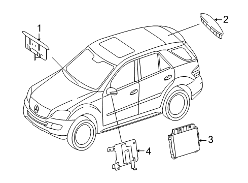 2010 Mercedes-Benz ML450 Electrical Components Diagram 6