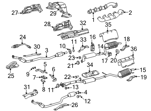 Heat Shield Diagram for 220-682-07-71