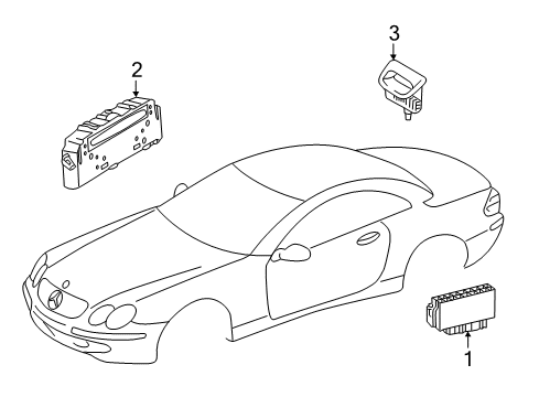 2011 Mercedes-Benz SL550 Electrical Components Diagram 3