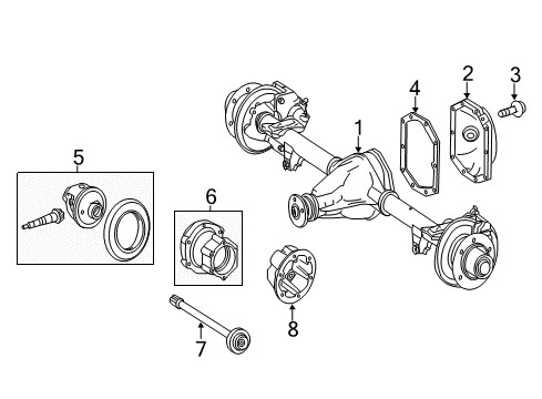 2012 Mercedes-Benz Sprinter 3500 Axle & Differential - Rear Diagram