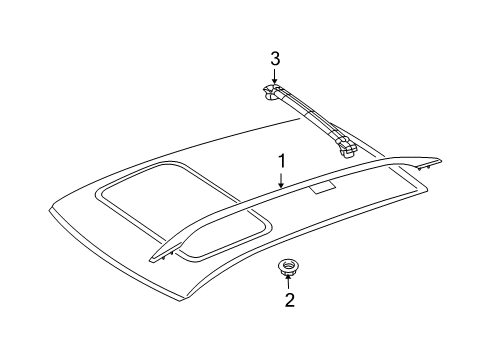 2012 Mercedes-Benz GL450 Luggage Carrier Diagram