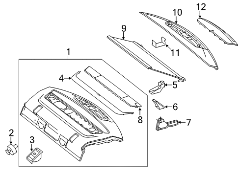 2017 Mercedes-Benz CLS400 Interior Trim - Rear Body Diagram 2