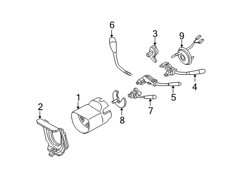 2007 Mercedes-Benz E550 Switches Diagram 2