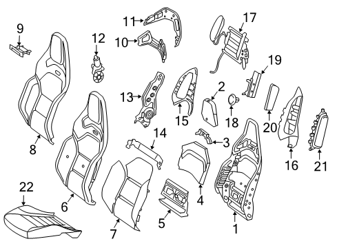 Air Bag Door Diagram for 253-910-43-10-9116