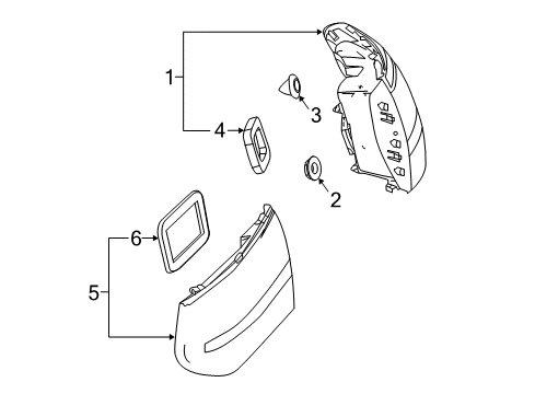 Tail Lamp Assembly Diagram for 213-906-90-00-64