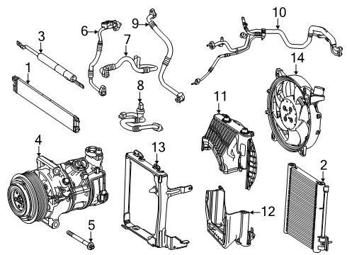 2022 Mercedes-Benz CLA45 AMG Air Conditioner Diagram 1