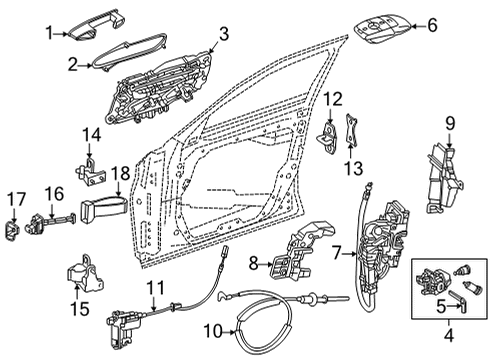 Handle, Outside Diagram for 099-760-25-05-9040