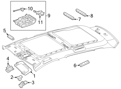 Motion Sensor Diagram for 223-905-42-07