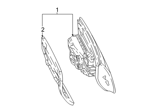 Backup Lamp Assembly Diagram for 238-906-39-01