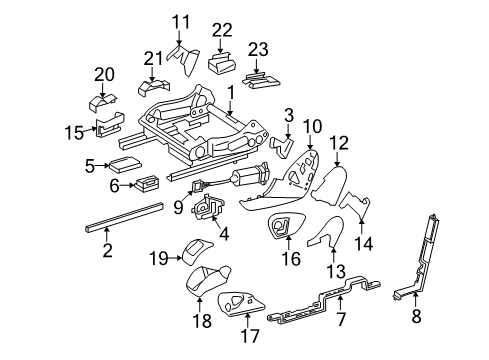 2007 Mercedes-Benz R350 Power Seats Diagram