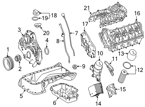 2016 Mercedes-Benz GLE63 AMG S Intake Manifold Diagram 2