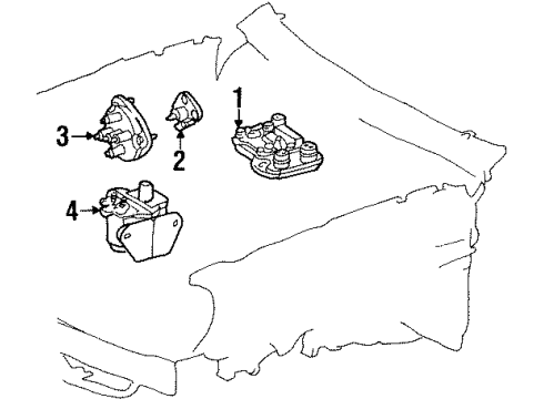 1993 Mercedes-Benz 300E Ignition System Diagram