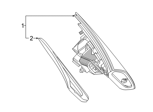 2021 Mercedes-Benz CLS53 AMG Backup Lamps Diagram