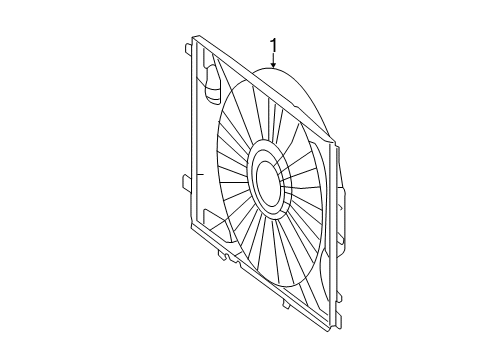 2012 Mercedes-Benz E350 Cooling System, Radiator, Water Pump, Cooling Fan Diagram 1