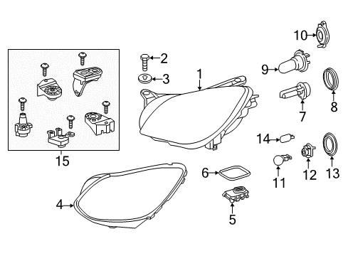 Signal Lamp Bulb Diagram for 000000-007501