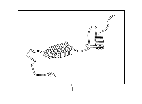 2004 Mercedes-Benz CLK55 AMG Power Steering Oil Cooler Diagram