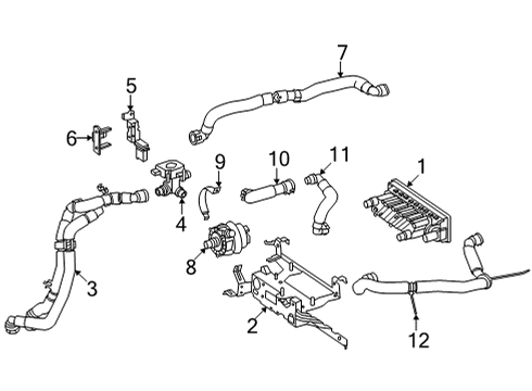 2023 Mercedes-Benz EQS 450 Heater Unit