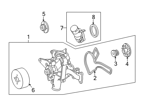 2003 Mercedes-Benz E320 Water Pump Diagram 2