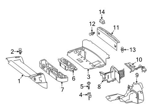 2018 Mercedes-Benz S65 AMG Interior Trim - Rear Body Diagram 1