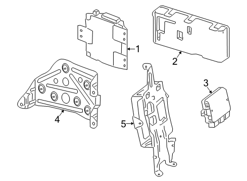 2010 Mercedes-Benz E550 Control Components Diagram 2