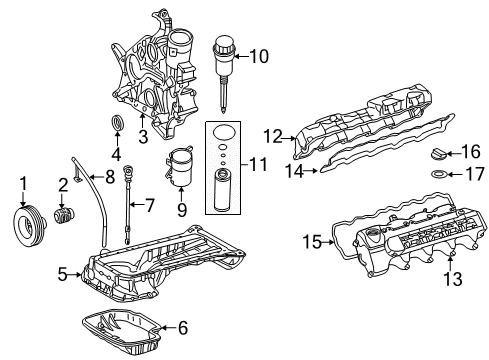 2003 Mercedes-Benz SL500 Filters Diagram 2