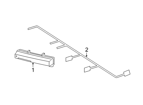 2013 Mercedes-Benz GL550 Daytime Running Lamps & Components Diagram