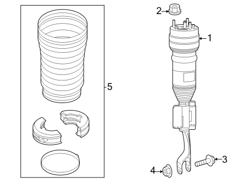 2024 Mercedes-Benz EQE AMG Struts & Components  Diagram 1