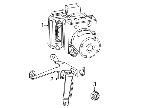 ABS Pump Assembly Bracket Diagram for 177-430-32-00