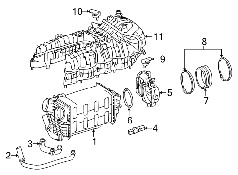 2018 Mercedes-Benz GLE63 AMG S Throttle Body Diagram 2