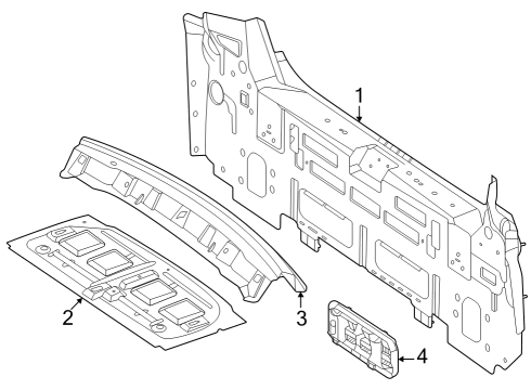 2024 Mercedes-Benz EQE 350+ Rear Body Diagram