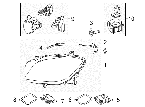 2019 Mercedes-Benz GLS63 AMG Headlamps, Electrical Diagram 2