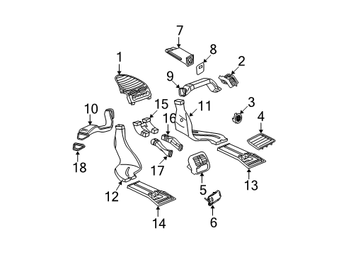 2009 Mercedes-Benz E320 Ducts Diagram