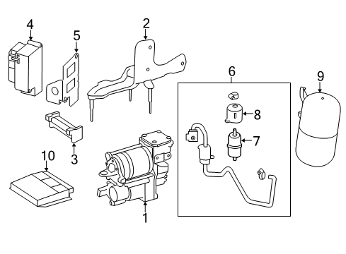 2014 Mercedes-Benz CL65 AMG Ride Control - Rear Diagram