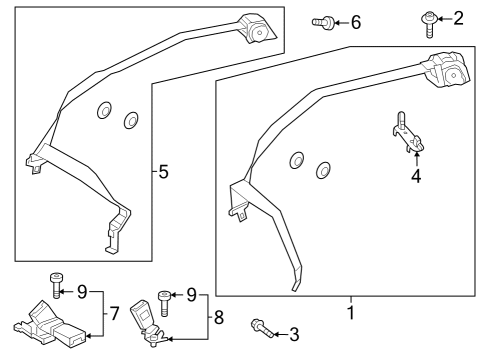 Center Belt Assembly Diagram for 294-860-09-00-9C94