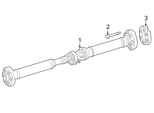 2023 Mercedes-Benz GLC300 Drive Shaft - Rear