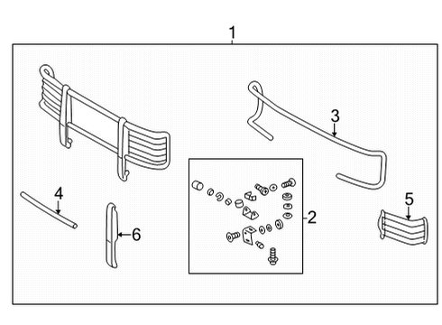 2012 Mercedes-Benz G550 Front Brush Guard Diagram