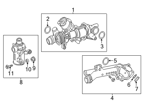 2016 Mercedes-Benz SLK300 Water Pump